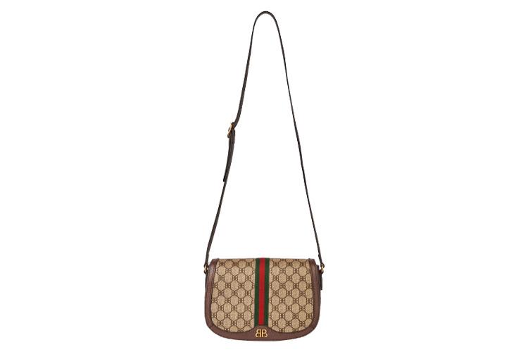 Средняя сумка женская GUCCI X Balenciaga The Hacker Project, beige-brown