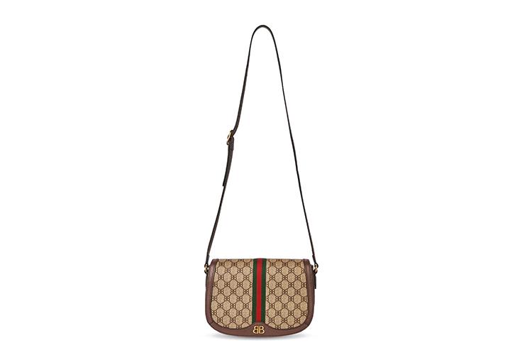 Средняя сумка женская GUCCI X Balenciaga The Hacker Project, beige-brown