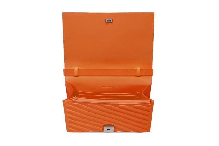 Плечевая сумка женская Balenciaga 6794652103I7511, оранжевая