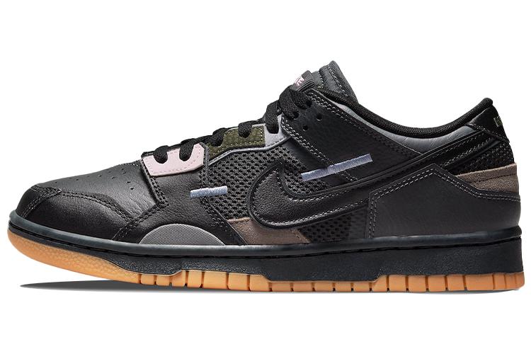 Спортивные кеды мужские Nike Dunk Low Scrap черные, 41 EU