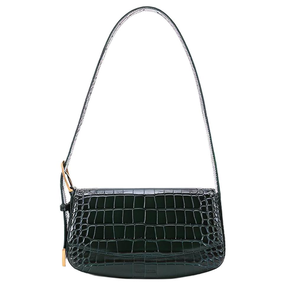 Сумка женская Balenciaga 6189301LRVM3011 темно-зеленая