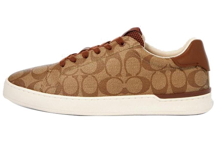 Кеды мужские COACH Clip Low Top коричневые, 44.5 EU