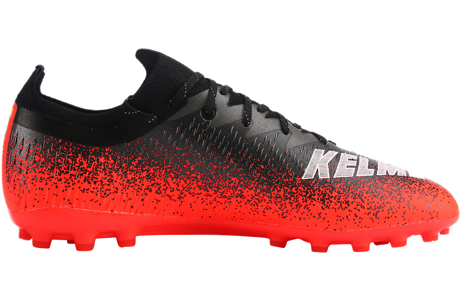 Футбольные бутсы унисекс KELME MG черно-неоново-оранжевые, 43 EU