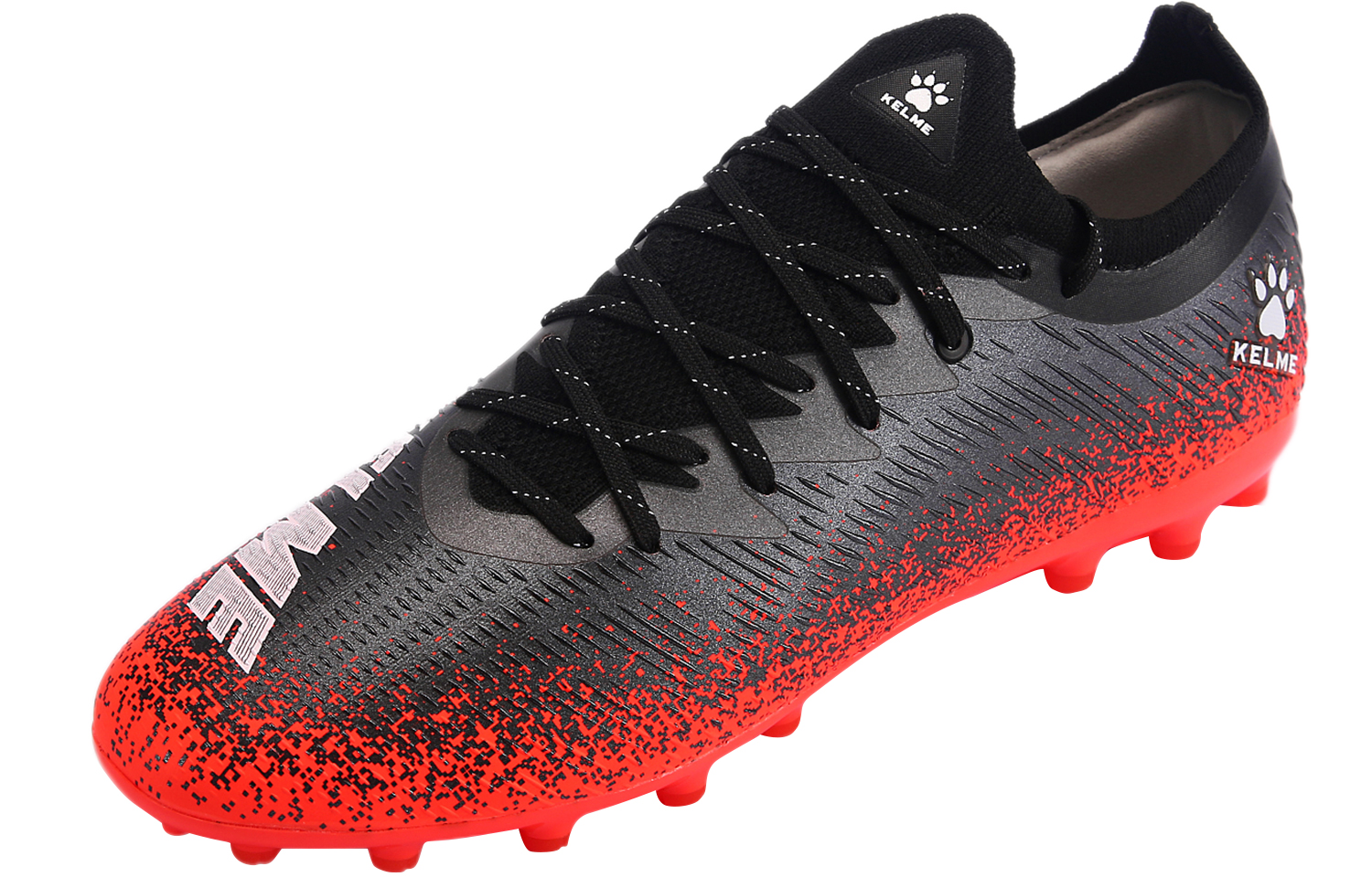 Футбольные бутсы унисекс KELME MG черно-неоново-оранжевые, 43 EU