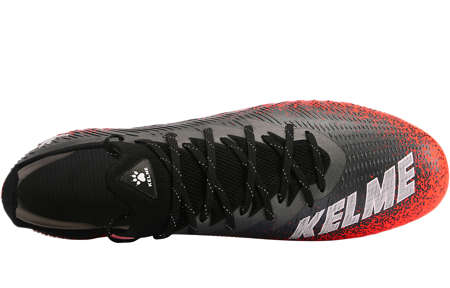 Футбольные бутсы унисекс KELME MG черно-неоново-оранжевые, 43 EU