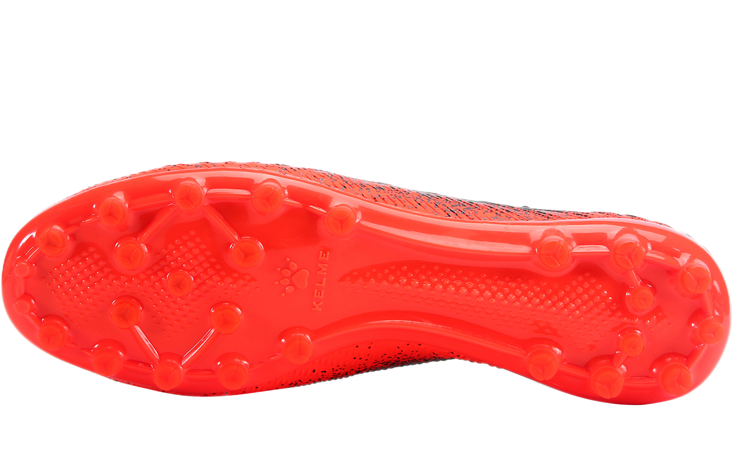 Футбольные бутсы унисекс KELME MG черно-неоново-оранжевые, 43 EU