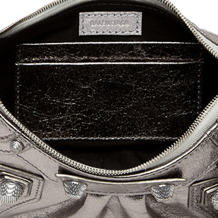 Сумка женская Balenciaga Dumpling Bag Mini серебристая