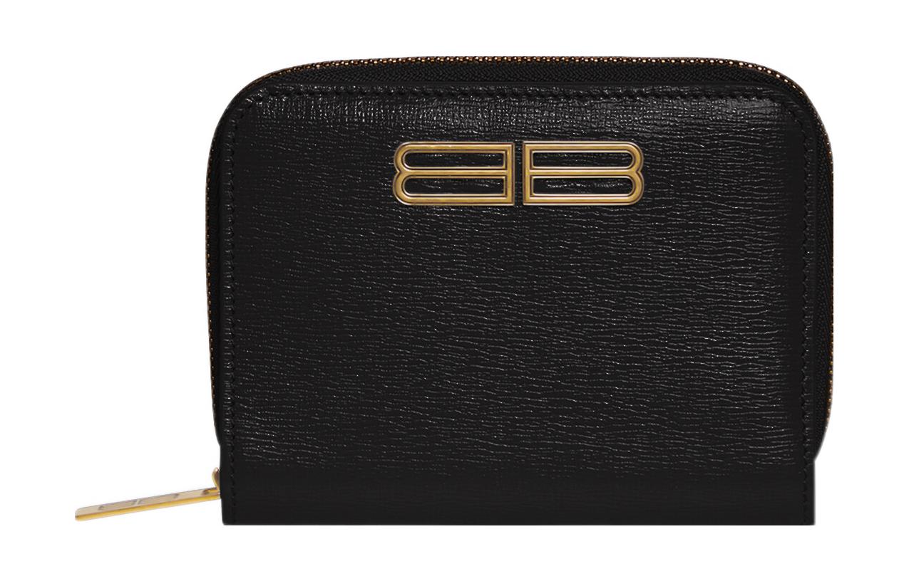 Кошельки женские Balenciaga Gossip черные-золотые