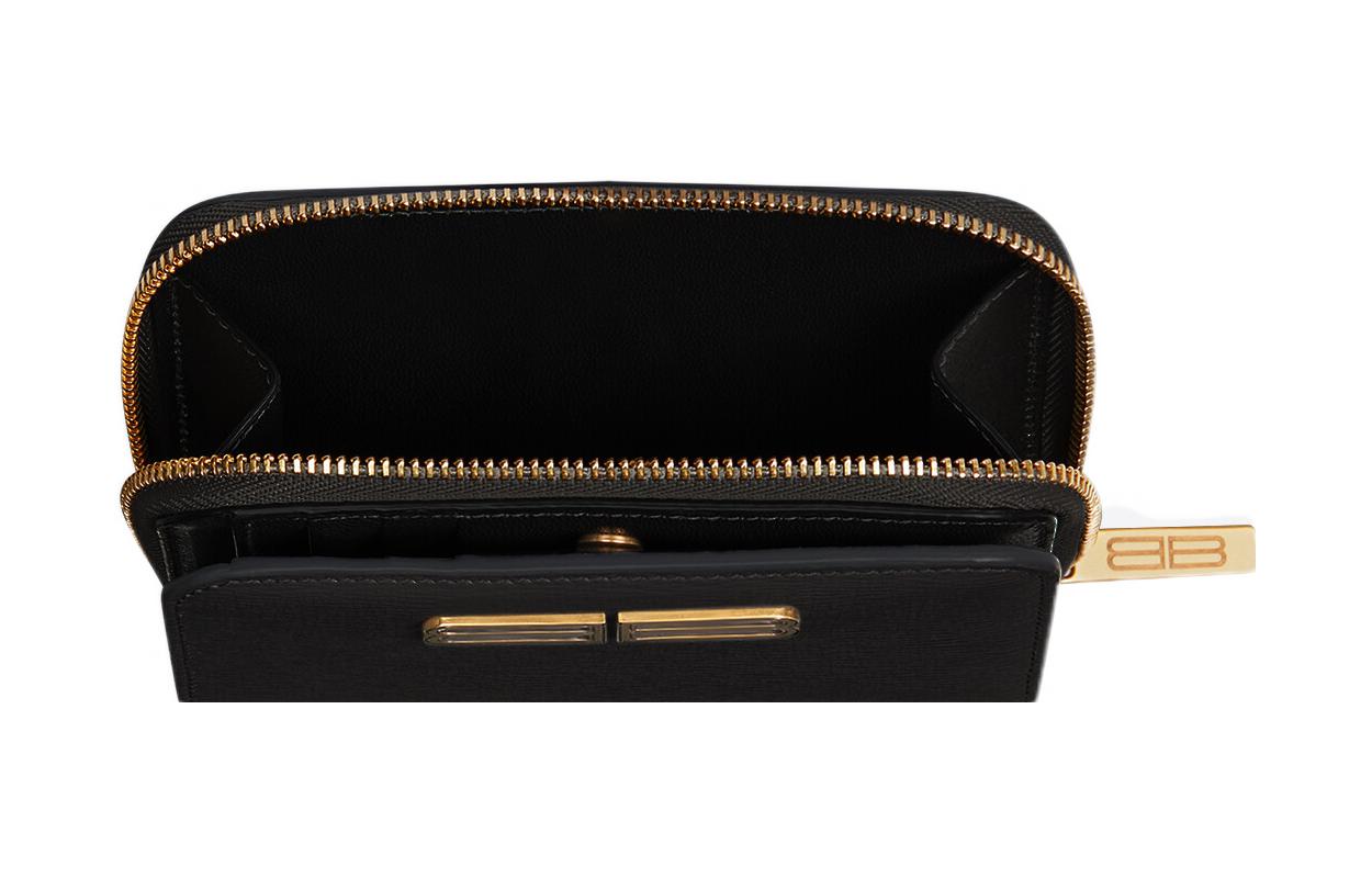 Кошельки женские Balenciaga Gossip черные-золотые