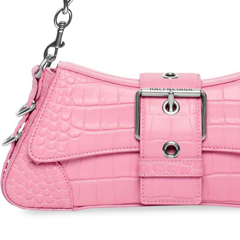 Сумка женская Balenciaga Lindsay Small Shoulder Bag светло-розовая