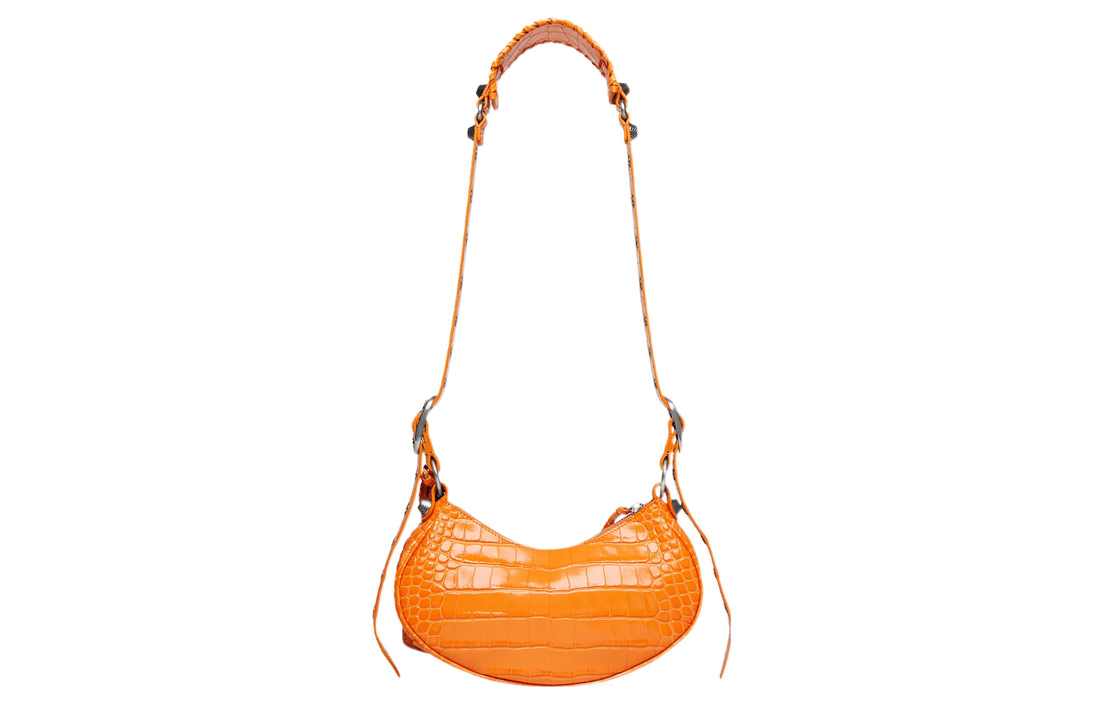 Сумка женская Balenciaga Le Cagole Supple мини оранжевая