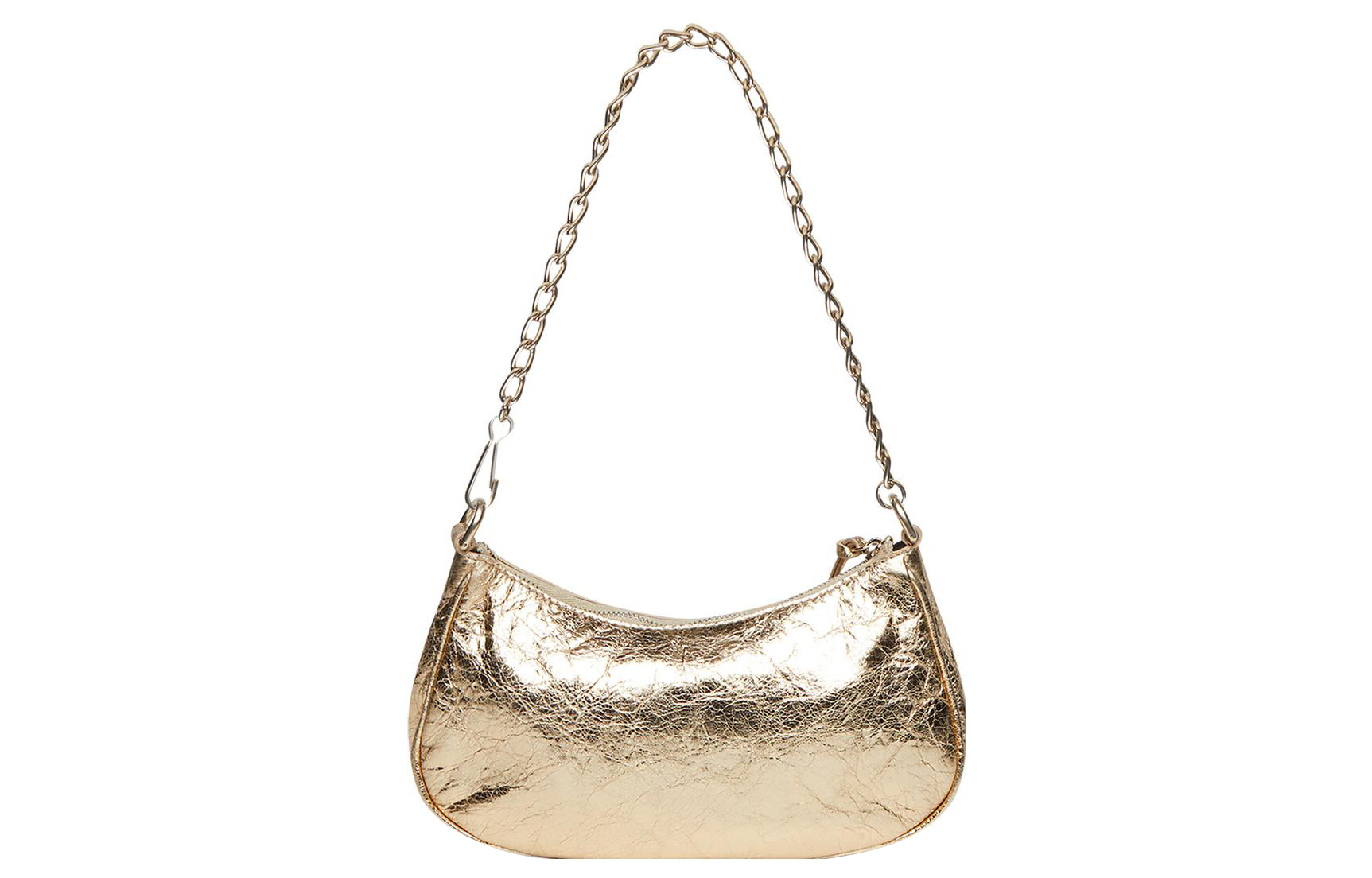 Сумка женская Balenciaga Le Cagole Dumpling Bag светло-золотая