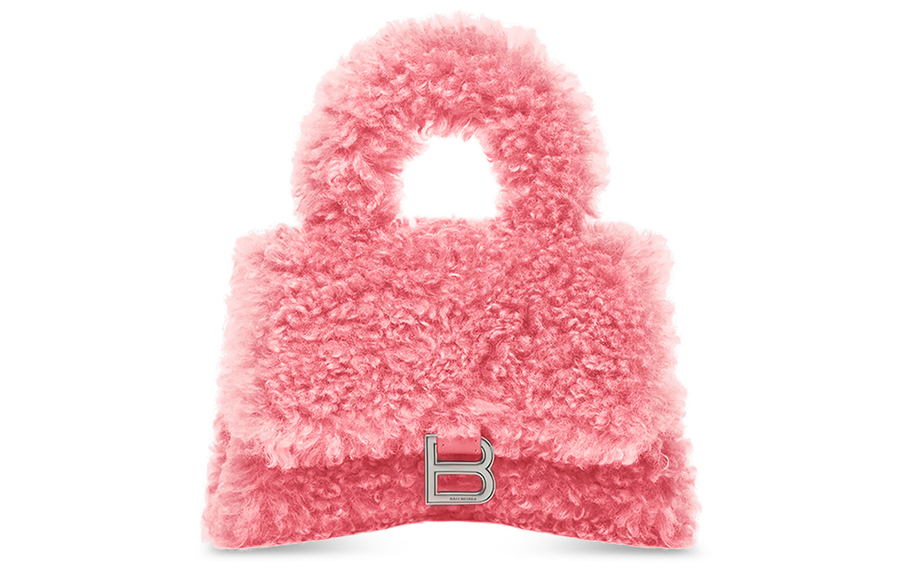 Сумка женская Balenciaga Furryhourglass Mini, pink