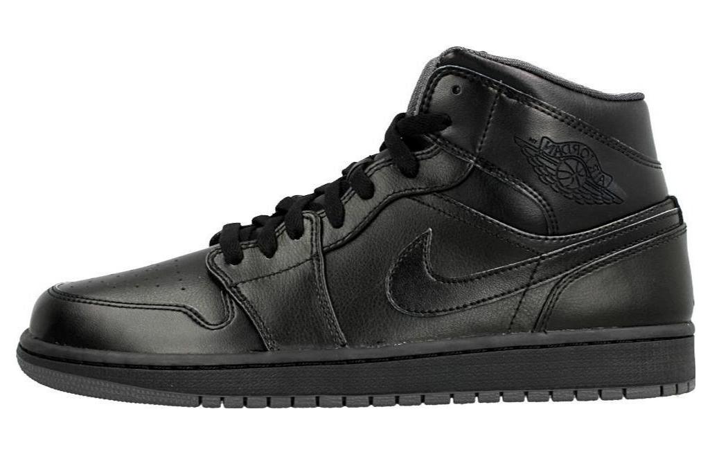 Кеды мужские Air Jordan 1 Retro Mid черные, 44 EU
