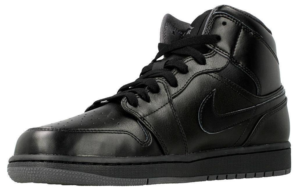 Кеды мужские Air Jordan 1 Retro Mid черные, 44 EU