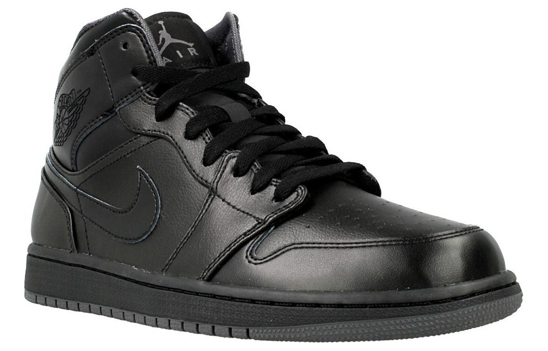 Кеды мужские Air Jordan 1 Retro Mid черные, 44 EU