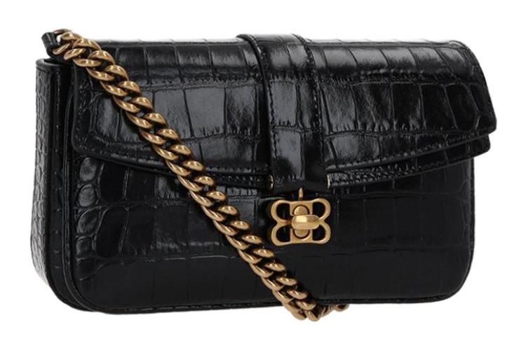 Сумка женская Balenciaga 695543210AO1000 черная-золотая