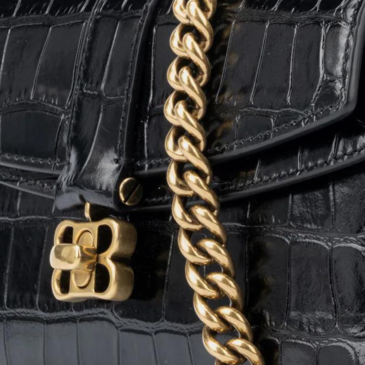 Сумка женская Balenciaga 695543210AO1000 черная-золотая