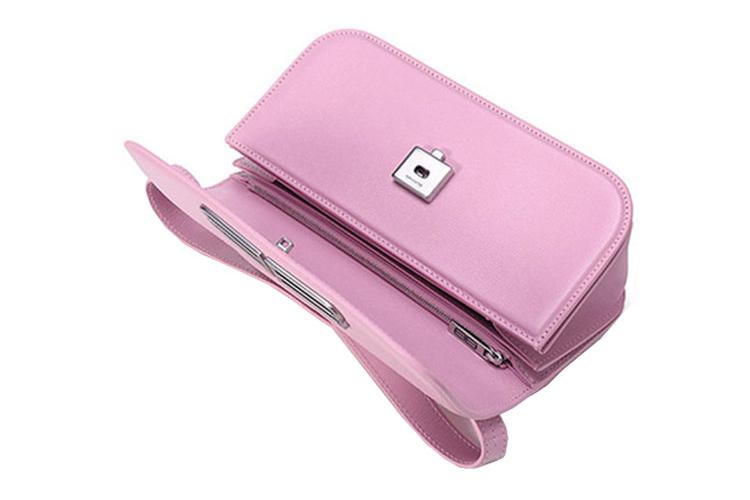 Женская сумка Balenciaga Gossip Small Leather Shoulder Bag светло-розовая