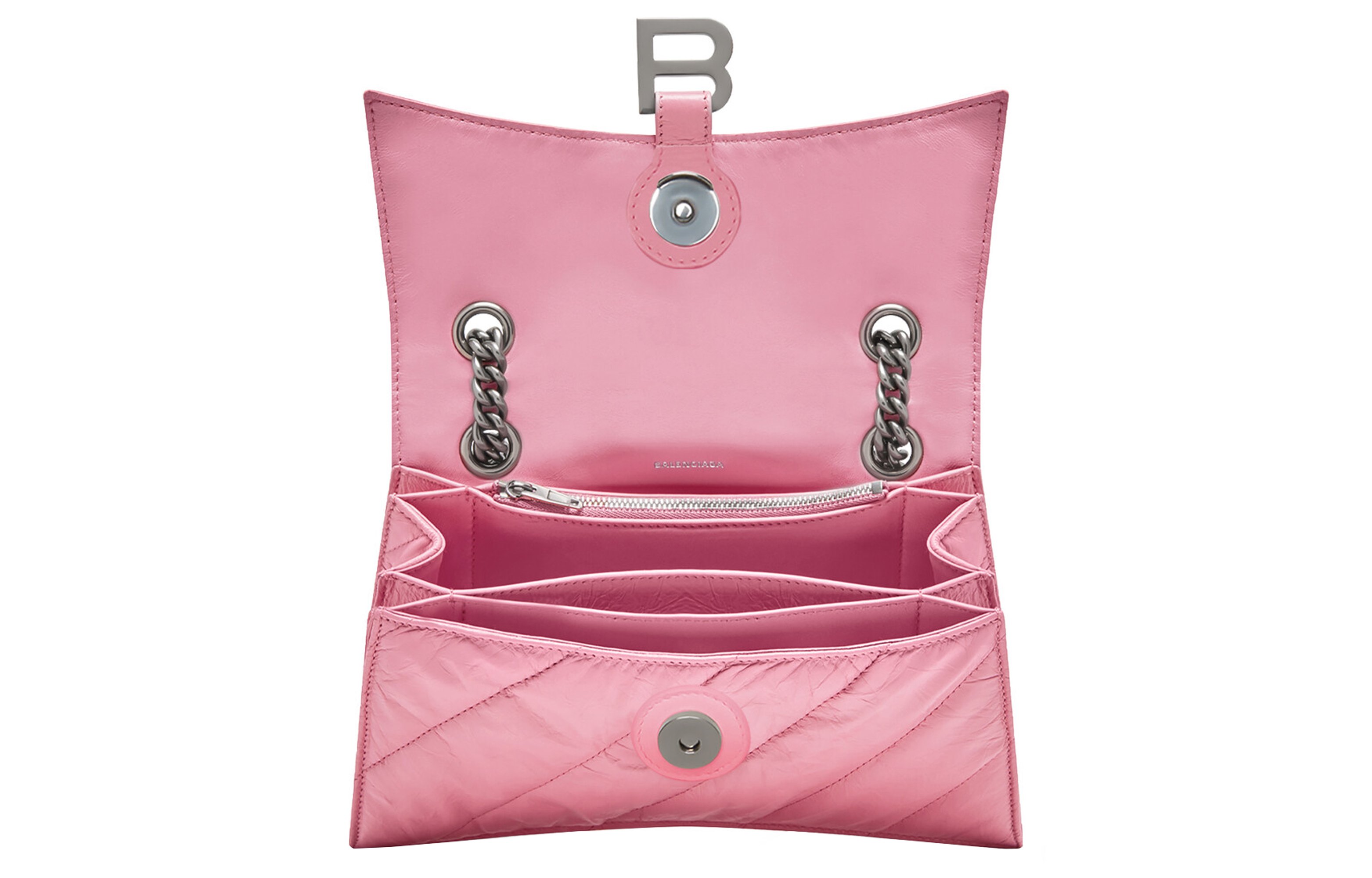 Сумка женская Balenciaga Crush Chain Bag розовая