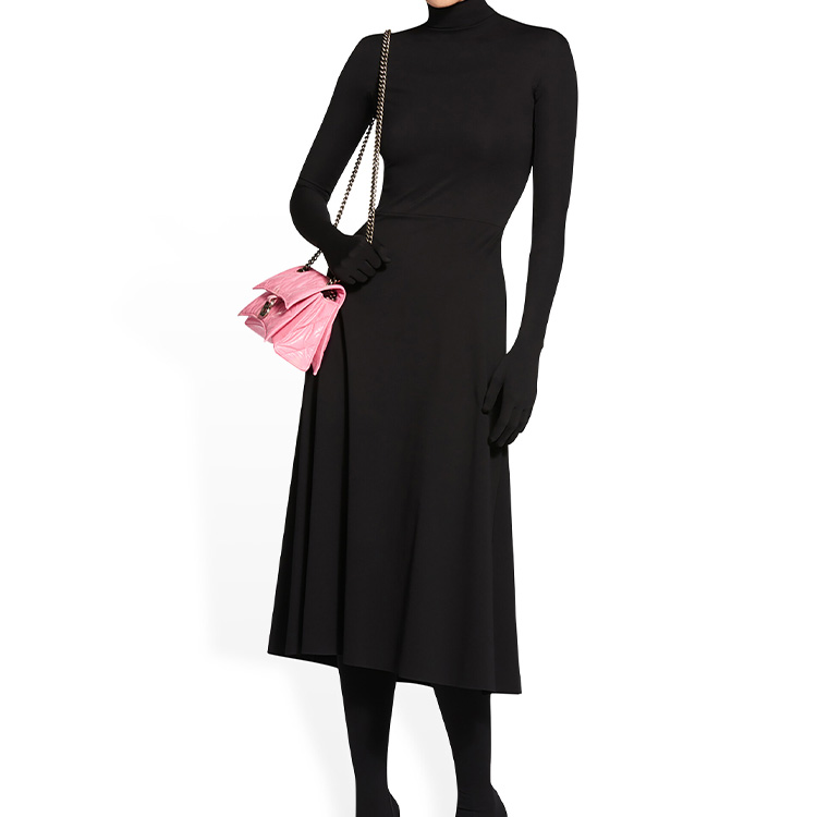 Сумка женская Balenciaga Crush Chain Bag розовая