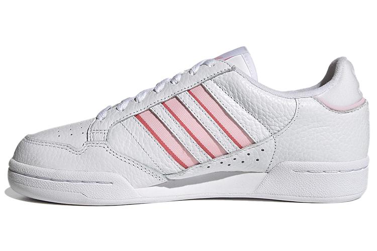 Кеды женские Adidas Originals Continental 80 Stripes белые с розовым