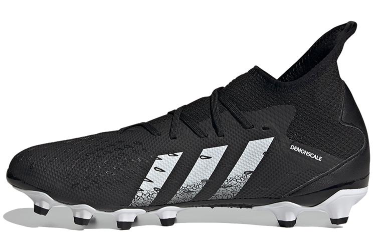 Футбольные бутсы мужские Adidas Predator Freak .3 черно-белые, 40 2/3 EU