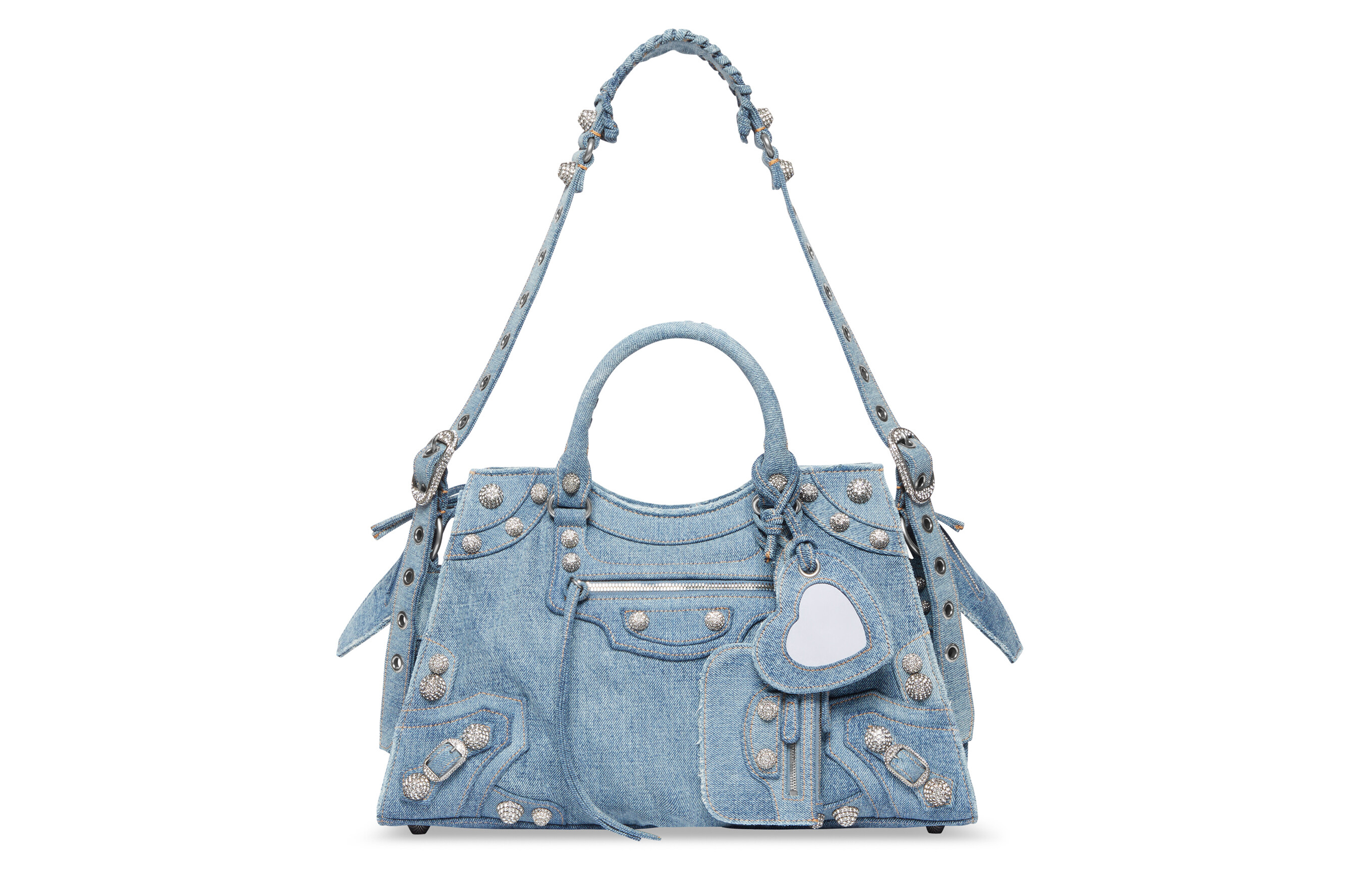 Сумка женская Balenciaga Neo Cagole City denim