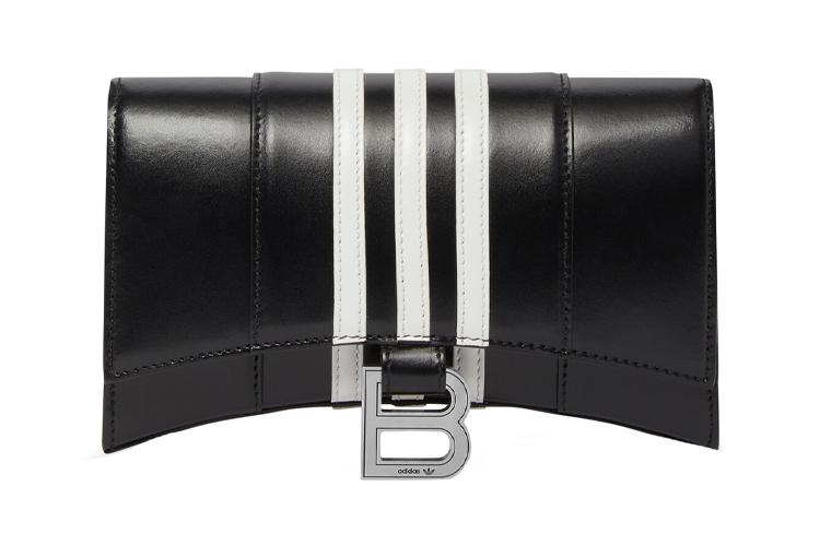 Кошелек женский Balenciaga X Adidas Hourglass черный