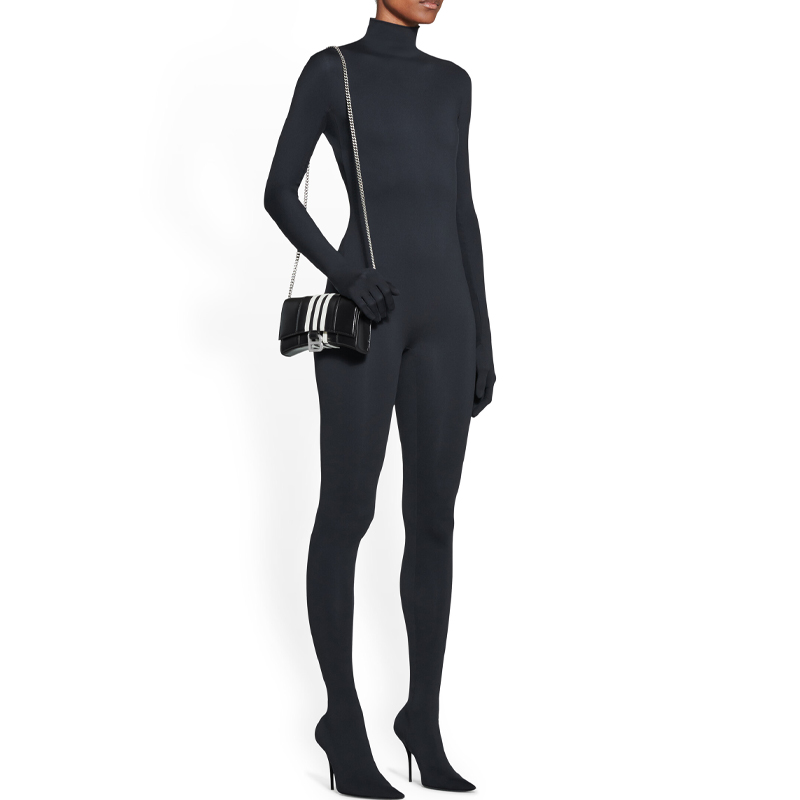 Кошелек женский Balenciaga X Adidas Hourglass черный