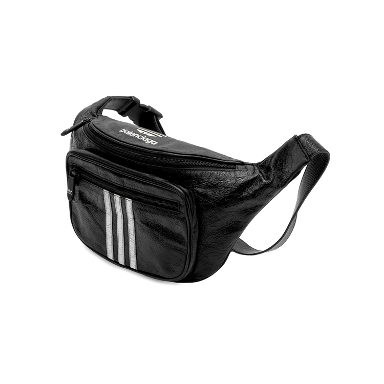 Мужская сумка Balenciaga X Adidas Belt Bag черная