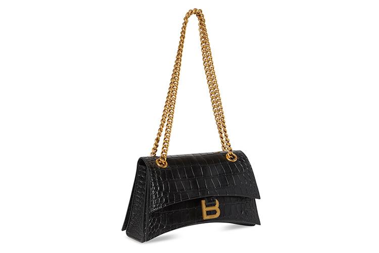 Сумка женская Balenciaga Crush Chain черная