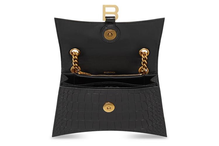 Сумка женская Balenciaga Crush Chain черная
