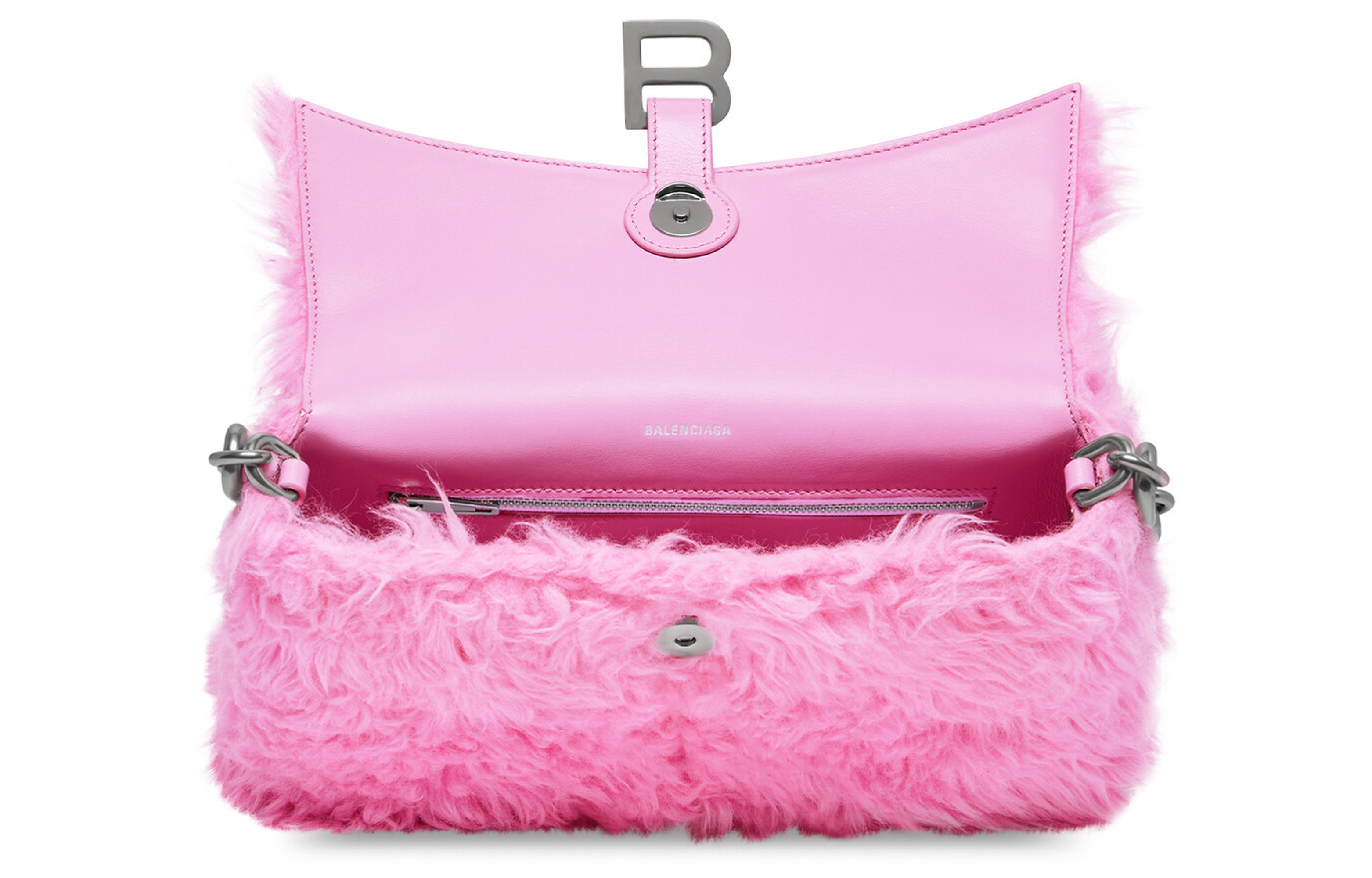 Кроссбоди-сумка женская Balenciaga Downtown Mini розовая