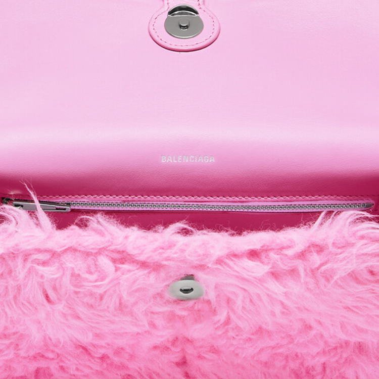 Кроссбоди-сумка женская Balenciaga Downtown Mini розовая