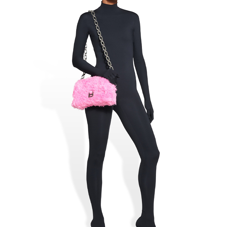 Кроссбоди-сумка женская Balenciaga Downtown Mini розовая