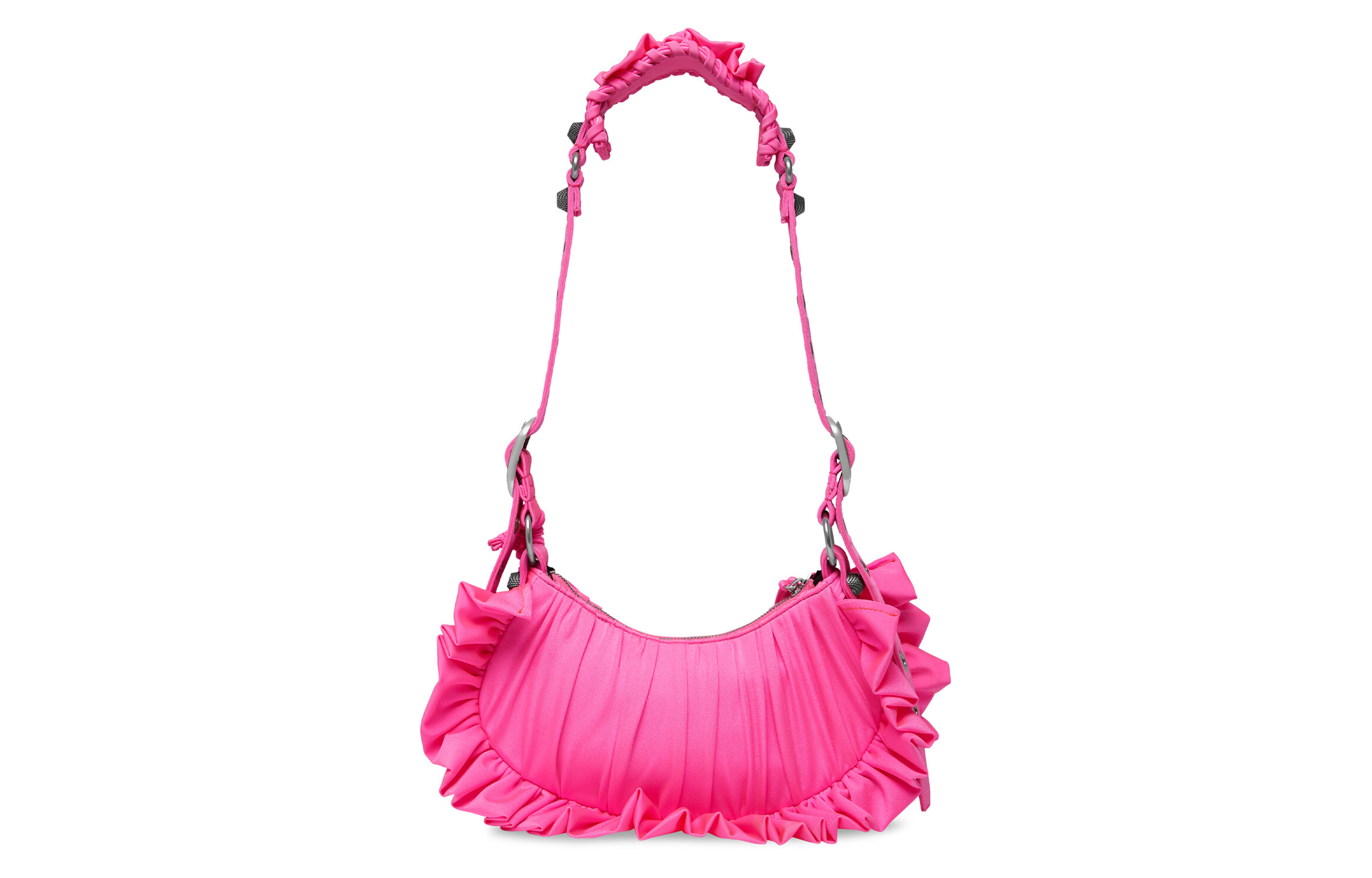 Женская сумка Balenciaga Le Cagole Polyamide персиково-розовая