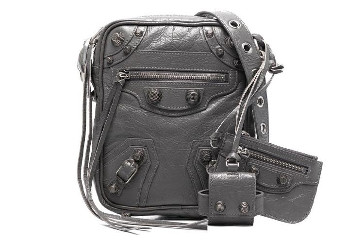 Сумка мужская Balenciaga Le Cagole темно серая