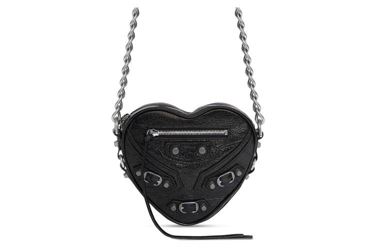 Сумка женская Balenciaga Le Cagole Heart Mini Bag черная