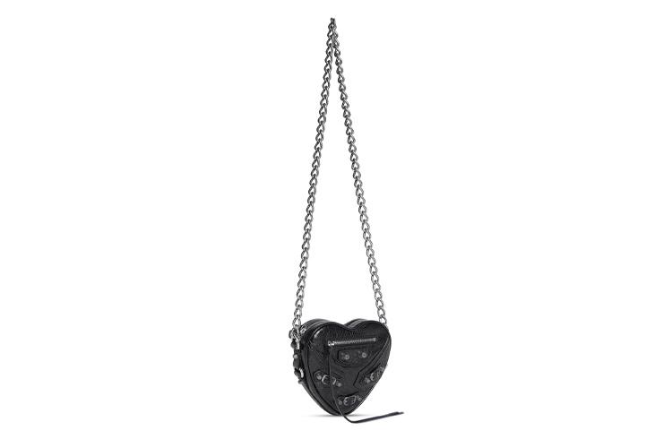 Сумка женская Balenciaga Le Cagole Heart Mini Bag черная