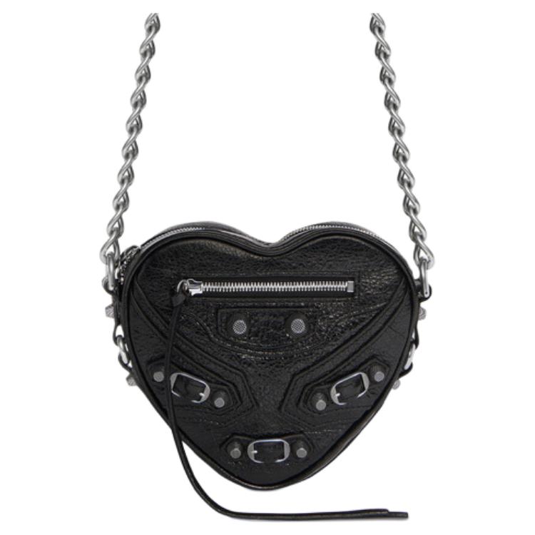 Сумка женская Balenciaga Le Cagole Heart Mini Bag черная