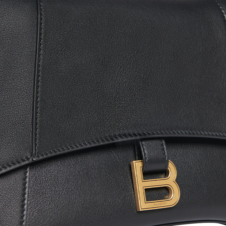 Плечевая сумка женская Balenciaga Downtown Medium черная