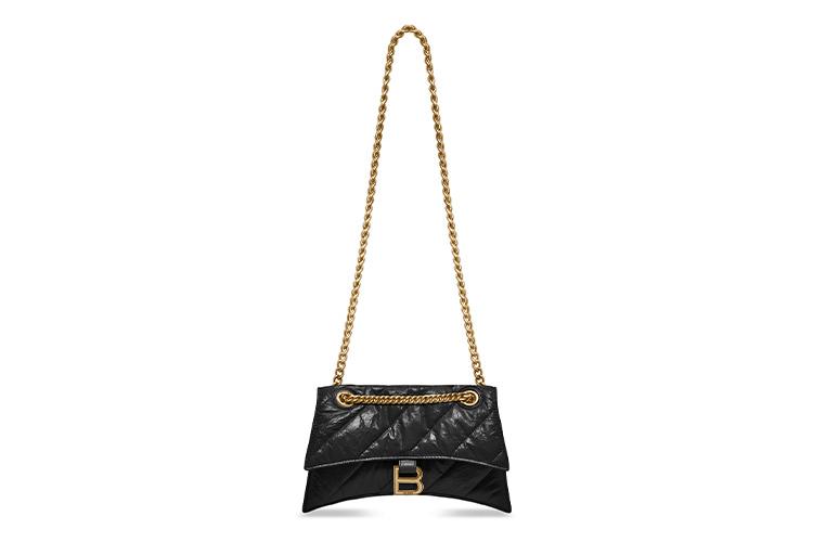 Сумка женская Balenciaga Crush Small Chain Bag черная