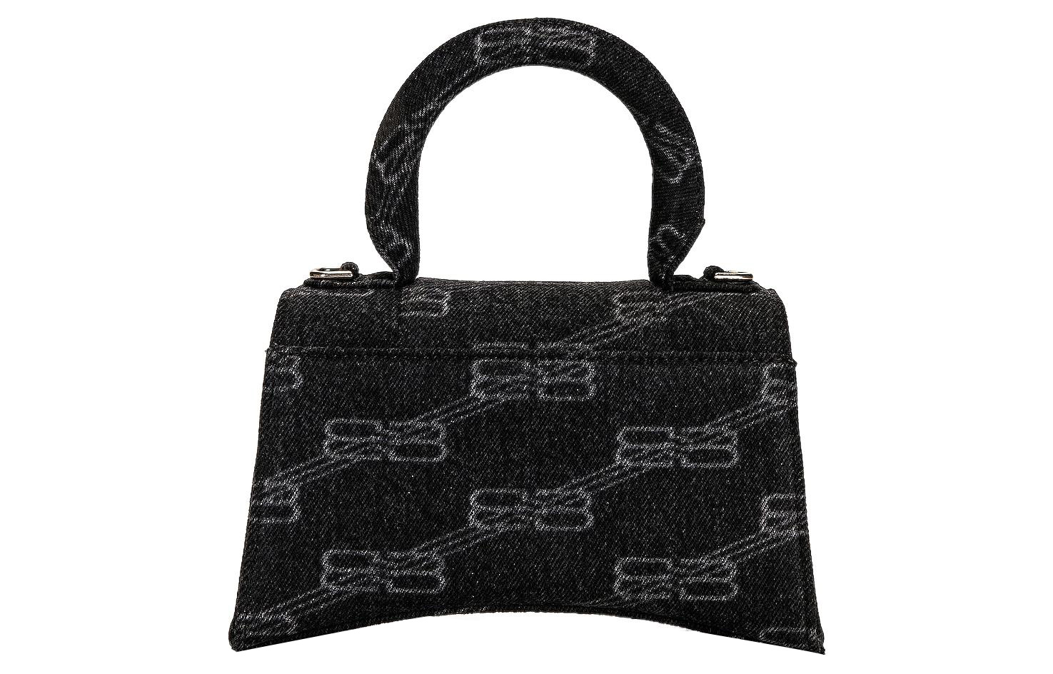 Мини-сумка женская Balenciaga Hourglass Denim черная