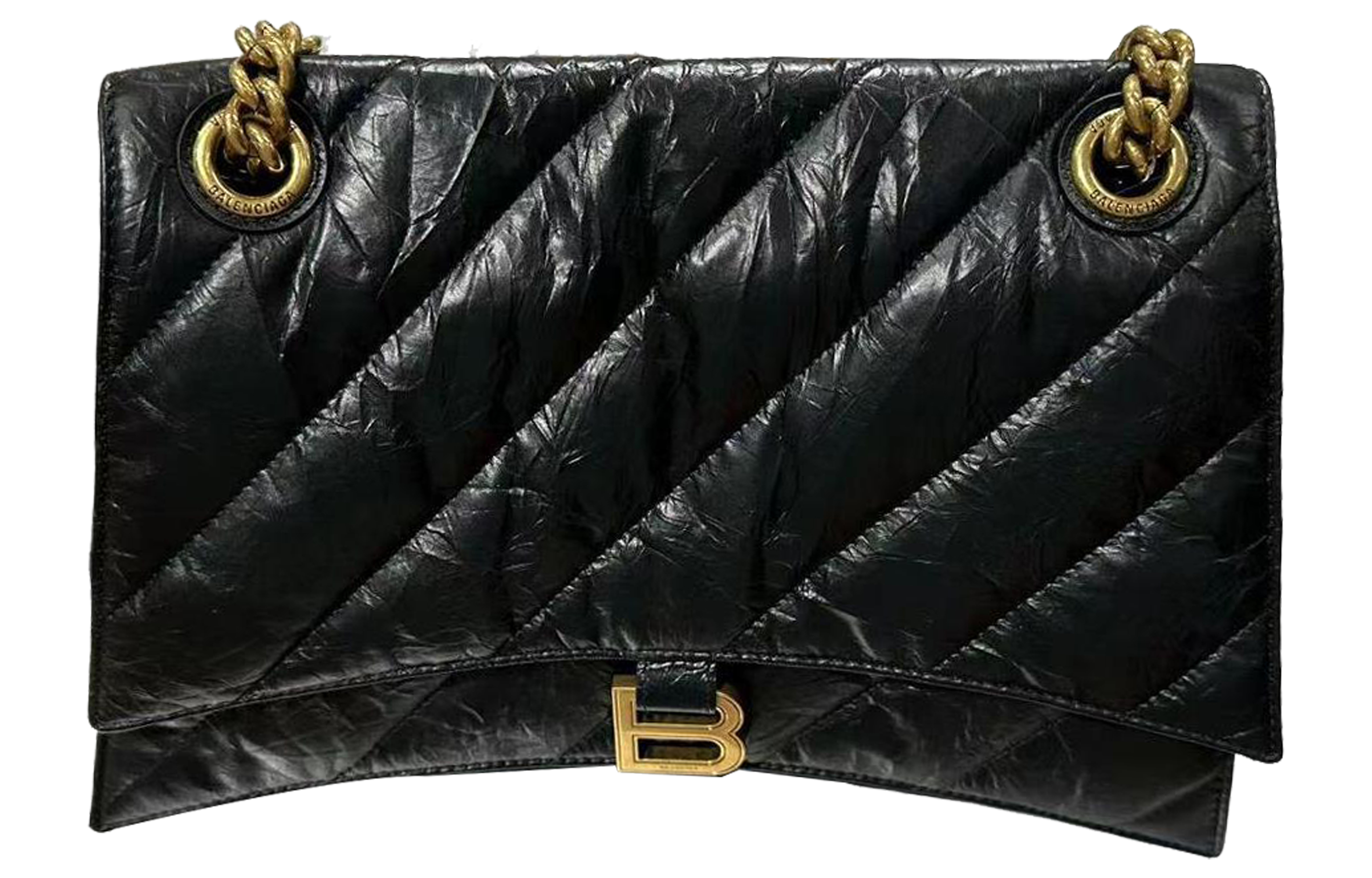 Сумка женская Balenciaga CRUSH Niki Pillow Bag черная среднего размера