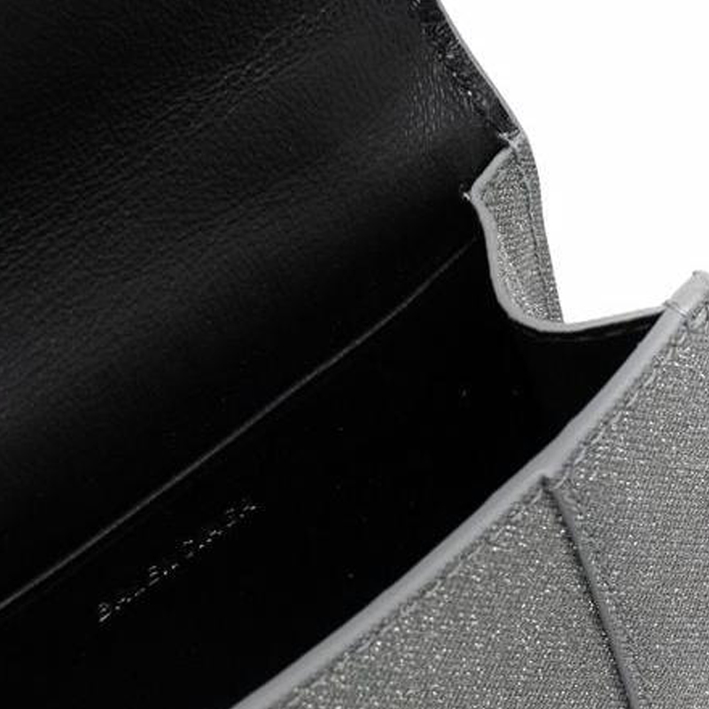 Сумка женская Balenciaga Hourglass Mini серебристая