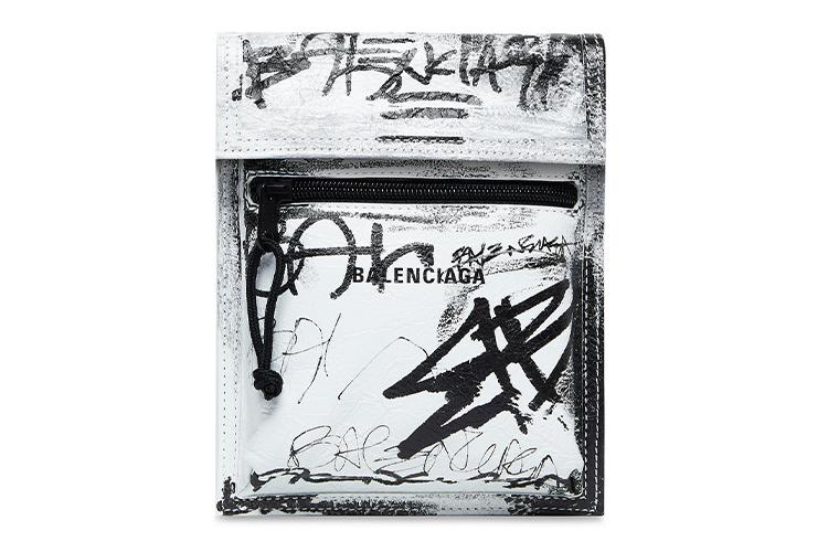 Сумка мужская Balenciaga 655982210L89060, белая-черная