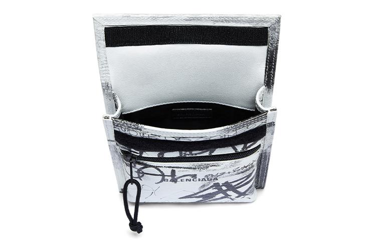 Сумка мужская Balenciaga 655982210L89060, белая-черная