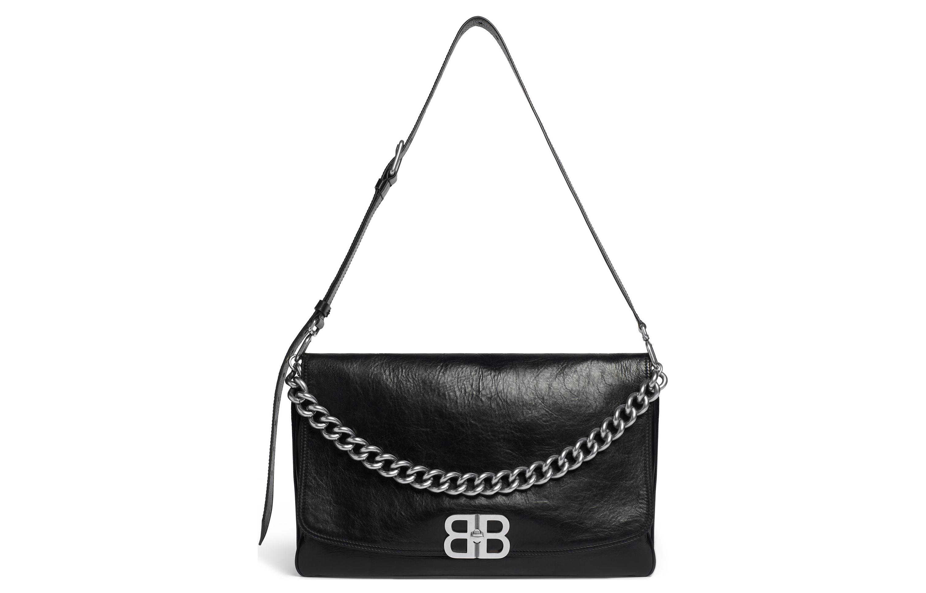 Сумка женская Balenciaga Bb Soft Large Flap Bag черная