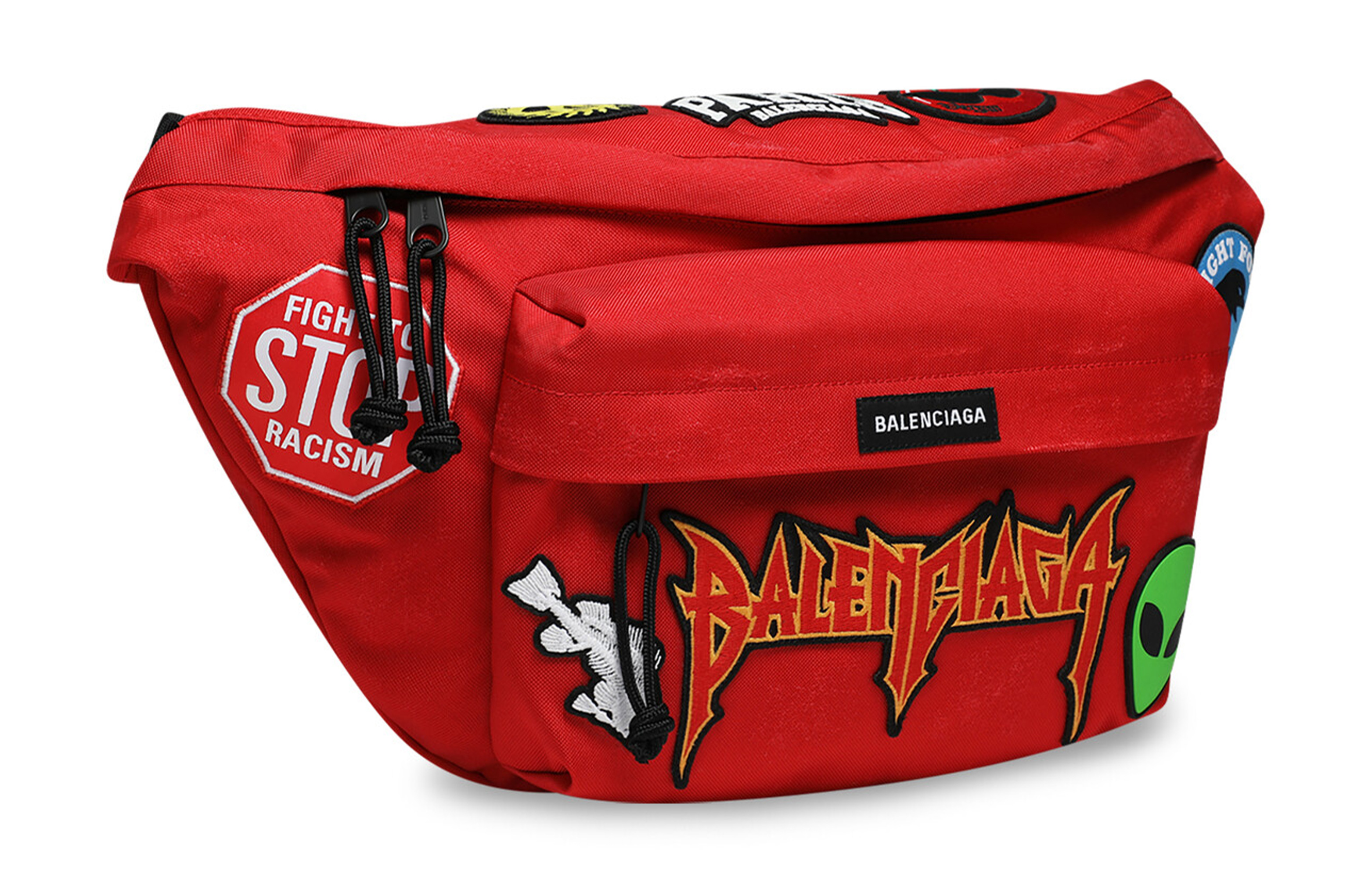 Сумка мужская Balenciaga Explorer Polyester красная, XL